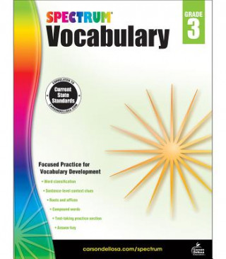 Kniha Spectrum Vocabulary, Grade 3 Spectrum
