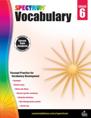 Kniha Spectrum Vocabulary, Grade 6 Spectrum