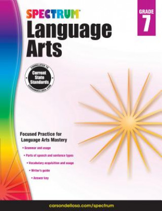 Książka Spectrum Language Arts, Grade 7 Spectrum