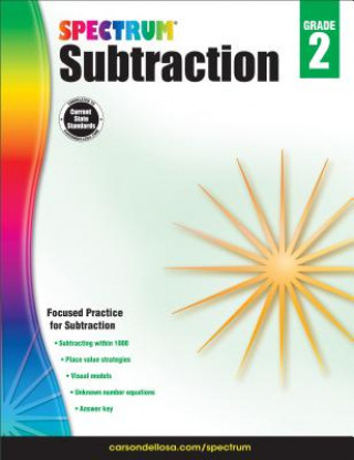 Kniha Subtraction, Grade 2 Spectrum