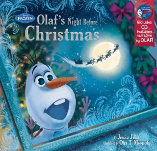 Carte Frozen Olaf's Night Before Christmas Book & CD Jessica Julius