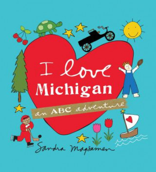 Carte I Love Michigan Sandra Magsamen