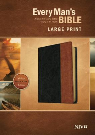 Kniha Every Man's Bible NIV, Large Print, TuTone (LeatherLike, Black/Tan) Dean Merrill