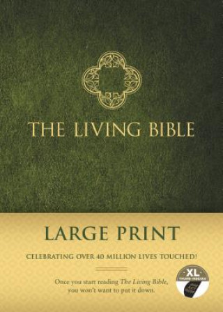 Книга Living Bible Large Print Edition (Hardcover, Green, Indexed) Tyndale