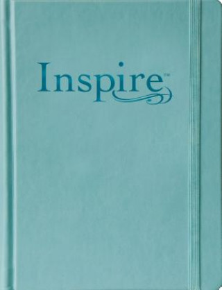 Книга NLT Inspire Bible Large Print, Tranquil Blue Tyndale