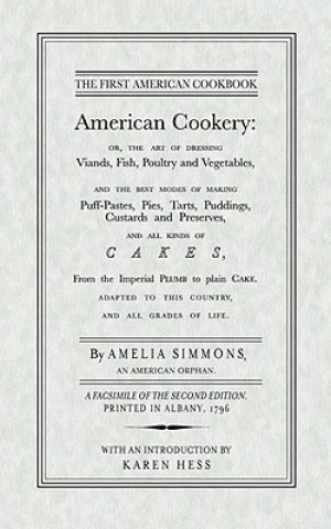Kniha American Cookery Amelia Simmons