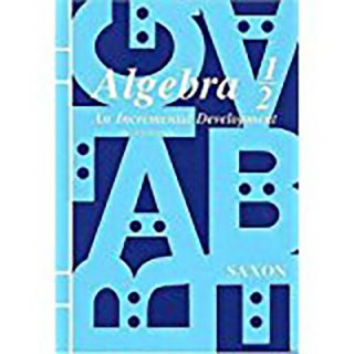 Книга Algebra 1/2 John H. Saxon
