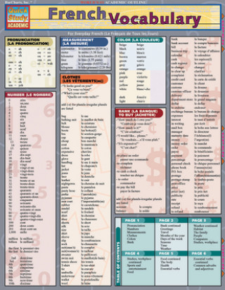 Kniha French Vocabulary Inc. Barcharts