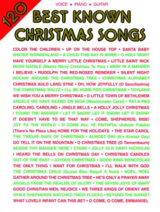 Kniha 120 Best Known Christmas Songs Alfred Publishing Staff