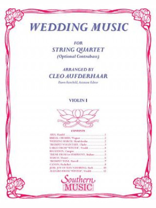 Βιβλίο Wedding Music For String Quartet (Optional Contrabass) Cleo Aufderhaar