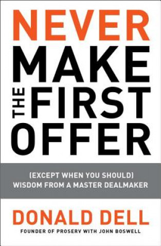 Book Never Make the First Offer Donald Dell