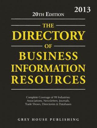 Книга Directory of Business Information Resources 2013 Grey House Publishing