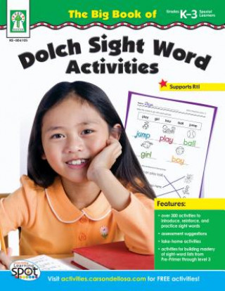 Knjiga The Big Book of Dolch Sight Word Activities, Grades K-3/Special Learners Helen Keitzoff