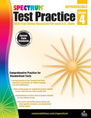 Kniha Spectrum Test Practice, Grade 4 Spectrum