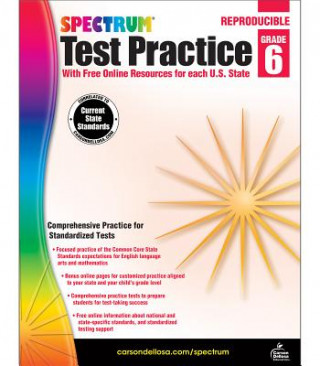 Kniha Spectrum Test Practice, Grade 6 Spectrum