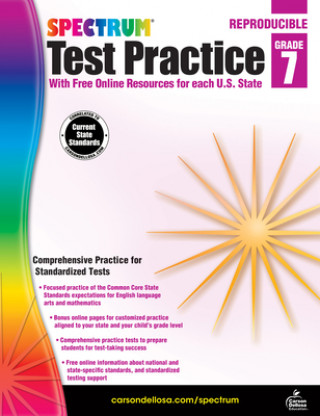 Kniha Spectrum Test Practice, Grade 7 Spectrum