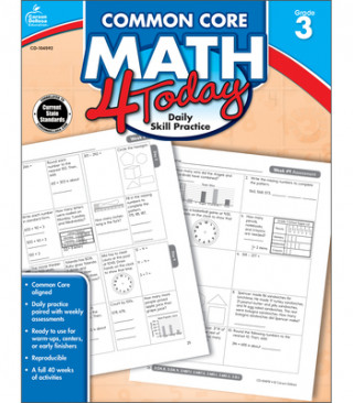 Knjiga Common Core Math 4 Today, Grade 3 Erin McCarthy