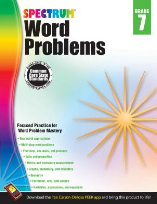 Könyv Spectrum Word Problems, Grade 7 Inc. Carson-Dellosa Publishing Company
