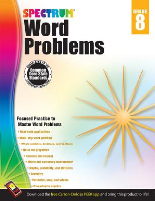 Książka Spectrum Word Problems, Grade 8 Inc. Carson-Dellosa Publishing Company