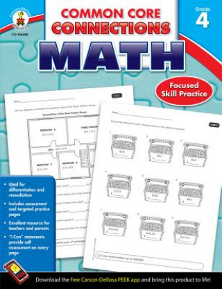Könyv Common Core Connections Math, Grade 4 LLC Carson-Dellosa Publishing