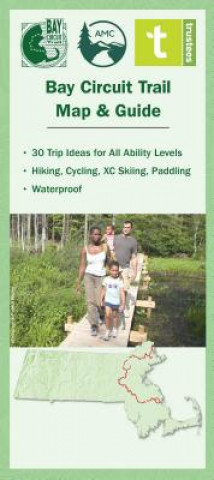 Libro Bay Circuit Trail Map & Guide Appalachian Mountain Club Books