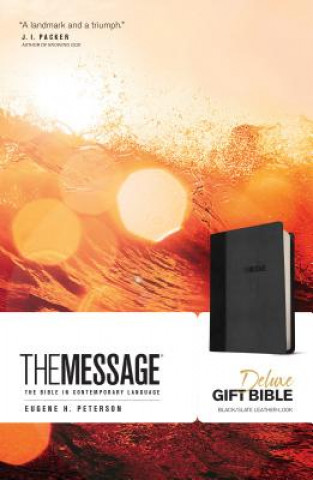 Carte Message Deluxe Gift Bible, Black Eugene H. Peterson