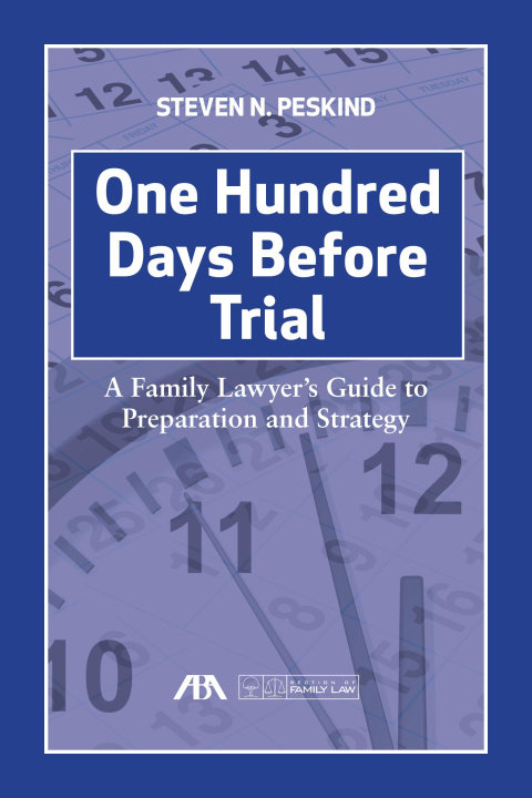 Kniha One Hundred Days Before Trial Steven Nathan Peskind