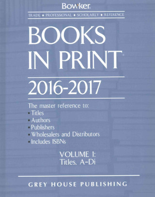 Kniha Books in Print, 2016-17 R. R. Bowker