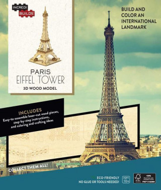 Carte IncrediBuilds: Paris: Eiffel Tower 3D Wood Model Insight Editions