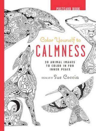 Book Color Yourself to Calmness Postcard Book Sue Coccia