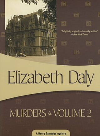 Książka Murders in Volume 2 Elizabeth Daly