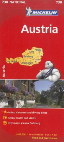 Kniha Michelin Austria / Michelin Autriche Michelin Travel Pubns