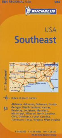 Kniha Michelin Map Southeast U.S. Michelin Travel & Lifestyle