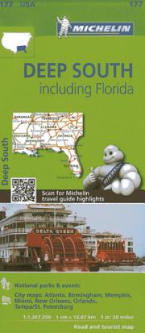 Tiskovina Deep South - Zoom Map 177 Michelin Travel Publications