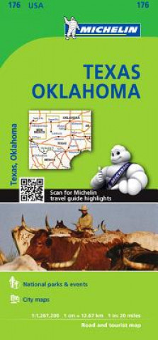 Kniha Michelin Texas, Oklahoma Michelin Travel Publications