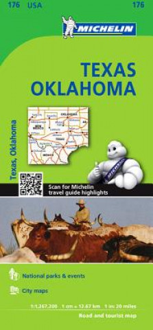 Książka Michelin Texas, Oklahoma Michelin Travel Publications