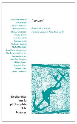 Kniha L'animal Bernard Baertschi