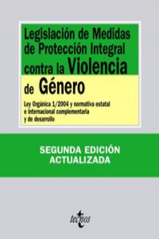 Carte Legislación de medidas de protección integral contra la violencia de género / Legislation of integral protection action against gender violence Editorial Tecnos