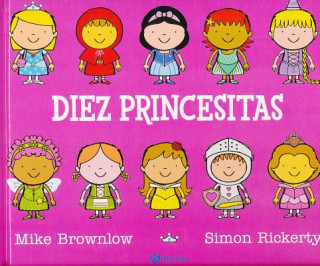 Carte Diez princesitas/ Ten Little Princesses Mike Brownlow