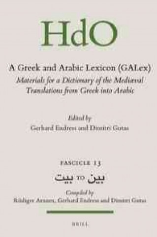 Kniha A Greek and Arabic Lexicon Gerhard Endress