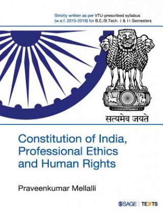 Knjiga Constitution of India, Professional Ethics and Human Rights Praveen Kumar Mellalli