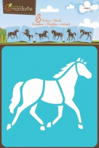 Carte Schablonen Pferde 