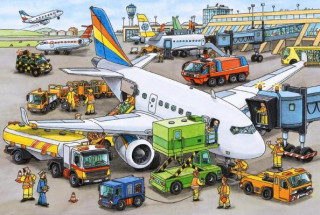 Könyv Busy Airport 35 Piece Puzzle Ravensburger