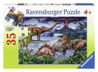 Книга Dinosaur Playground 35 PC Puzzle Ravensburger