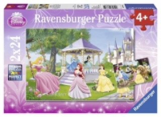 Játék Disney: Zauberhafte Prinzessinnen. Puzzle 2 x 24 Teile 