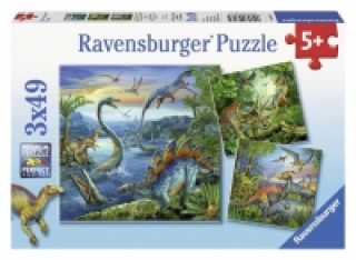 Joc / Jucărie Faszination Dinosaurier. Puzzle 3 X 49 Teile 