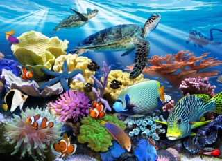 Książka Ocean Turtles 200 Piece Puzzle Ravensburger