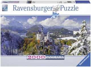 Hra/Hračka Neuschwanstein Castle 2000 PC Panoramic Puzzle Ravensburger
