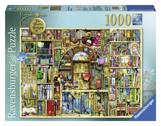 Joc / Jucărie Bizarre Bookshop 2 1000 PC Puzzle Ravensburger