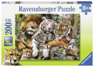 Játék Schmusende Raubkatzen Puzzle 200 Teile 